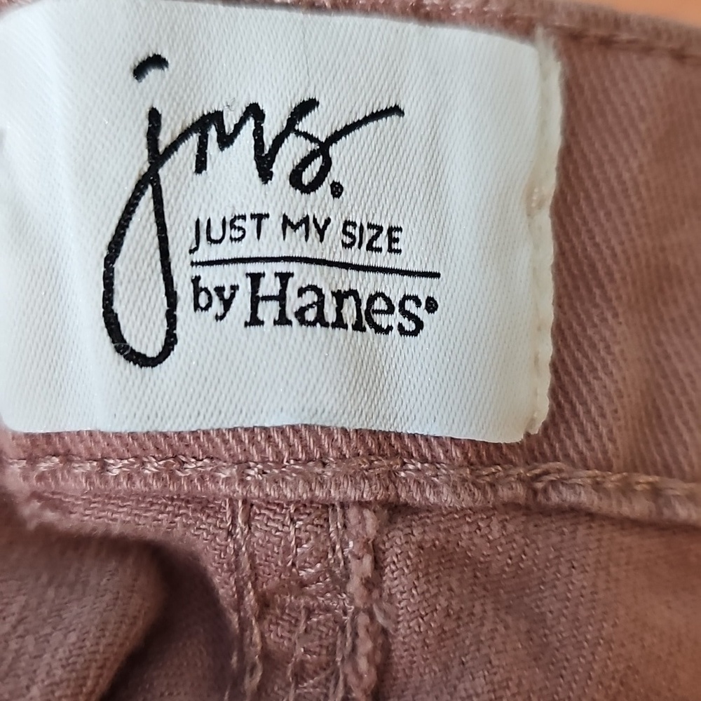 Just My Size Size 18W Short Mauve Classic Fit Twill - Picture 4 of 5